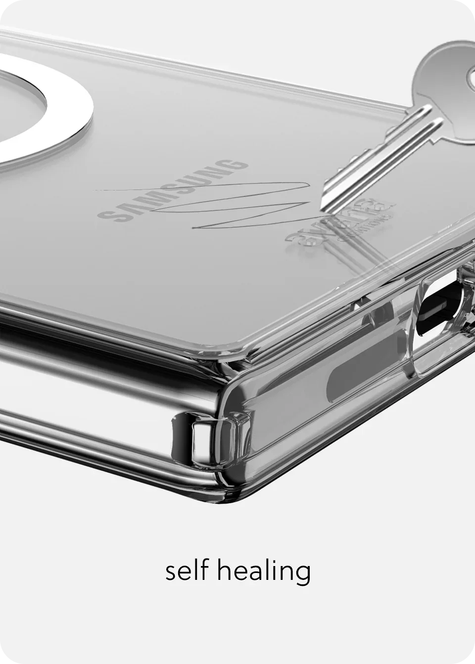 Samsung S25 Ultra MagSafe Cover Itskins Avana Ice Clear Samsung S25 Ultra MagSafe Cover Itskins Avana Ice Clear
